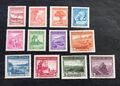 Chile 1938-1940 - 12 mint stamps - Michel No. 232-243