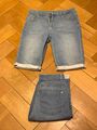 FIT-Z - Jako-o Jungen 2 x Sweat-Shorts Shorts kurze Hose 01 Jeans-Optik Gr. 182