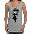 Banksy Nola Regenschirm Mädchen Damen Weste Tank Top - Graffiti T-Shirt