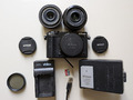 Nikon 1 J5 Noir  avec 10mm f2,8 et 18,5mm F 1,8 filtre polarisant 40,5mm
