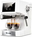 Espresso Maschine Kaffeemaschine Milchaufschäumer Siebträger Cappuccinomaschine