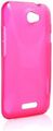 System-S Silikonhülle Tasche Case Cover Schutz Hülle Pink für HTC One X S720E