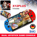 X12 Plus Game Consoles 7" 16GB Retro Handheld Portable 10000 Games Video Console