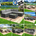 Gartenmöbel Poly Rattan Lounge Möbel ALU Garten Garnitur Sitzgruppe Sofa