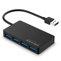 USB HUB 4  Port 3.0 USB 3.0 Verteiler Adapter Super Speed 4 Port für Laptop PC