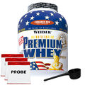(29,13 EUR/kg) Weider Premium Whey Protein 2,3kg Dose + Dosierlöffel + Proben