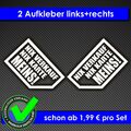 A1W# Aufkleber NIX VERKAUF EXPORT NIX KARTE MEINS DUB Sticker Weiss Auto Tuning