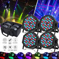 8x 80W Par Strahler RGB 36 LED Par DMX Bühnenlicht DJ Partylicht mit Softtasche