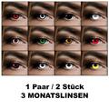 Farbig Kontaktlinsen Verschiedene Farben Monate Halloween Zombie Vampir