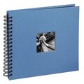 Hama Spiral-Album Fotoalbum Fine Art Format 10x15cm 50 schwarze Seiten Azur