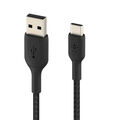 USB / USB-C geflochtenes Nylonkabel, Belkin, 3 m