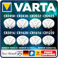 Varta Markenqualität CR2032 CR2025 CR1616 CR2430 CR2450 Industrieware Bulk