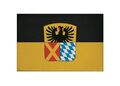 Aufnäher Landkreis Donau - Ries Fahne Flagge Aufbügler Patch 9 x 6 cm