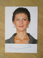 Dr. Sahra Wagenknecht - handsigniertes Autogramm!!!
