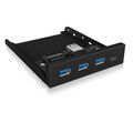 ICY BOX IB-HUB1418-i3 Frontpanel mit USB 3.0 60432 B-Ware