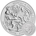 Silbermünze Myths and Legends 2024 Beowulf & Grendel 1oz Silber 999 Royal Mint