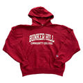 Champion Kapuzen Pullover Herren S Rot Bunker Hill Community College Sweatshirt