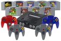Nintendo 64 N64 Konsole + 1 2 3 4 Controller 🎮✅ Strom Kabel & Spiele-Klassiker