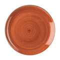 Churchill STONECAST Coupe Plate Teller Spiced Orange Porzellan 28,8 cm rot