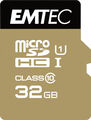 MicroSD 32GB Speicherkarte EMTEC ELITE GOLD SDXC Class 10 inkl. SD Adapter