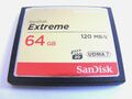 . . 64GB Compact Flash Card Extreme UDMA 7 120MB/s ( 64 GB CF Karte ) SanDisk .