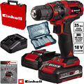 Einhell 18 V Akkuschrauber 2x Akkus Akku Bohrschrauber Bohrmaschine + Koffer NEU