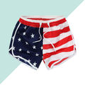  Shorts Mit Amerikanischer Flagge Joggpants Damen Schnelltrocknend