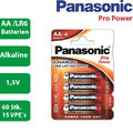 60 x Panasonic Alkaline Pro Power AA MN1500 LR6 Mignon 1,5V  15 x 4er Verpackung