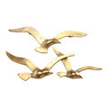 Boltze Wandobjekt Birdy gold, Wanddeko aus Metall, maritimes Motiv