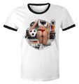 Herren Deutschland Fußball EM-Shirt 2024 Fanshirt Sexy Po Girl Germany