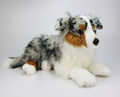 Australian Shepherd Plüschtier Kuscheltier Hund liegend Stofftier 60 cm groß