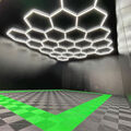 28X Hexagon LED Lampe Röhren Werkstatt Garage Decken Leuchte Waben Beleuchtung