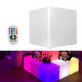 Cube Würfel 30x30 cm LED Sitzmöbel in outdoor Leuchtwürfel shining