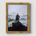 Der Wanderer über dem Nebelmeer Caspar David Friedrich - Leinwandbild mit Rahmen
