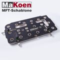 MaKoen MFT Schablone 2.0 Frässchablone 96mm Lochraster 3x6 - Radien - Langlöcher