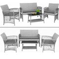 Rattan Sitzgruppe Rattanmöbel Polyrattan Gartenmöbel Set Gartenset Lounge Möbel