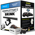 Für BMW 2er Active Tourer F45 Anhängerkupplung abnehmbar +eSatz 13pol 13-21 kpl.