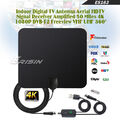 DVB-T2 Digital TV Antenne mit Verstärker HDTV Zimmerantenne Receiver VHF/UHF 163