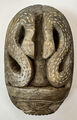 Vintage Hand Druck Stempel mit Schlangen Emblem Ägyptischen Hieroglyphen M 50