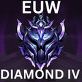 League of Legends Diamond 4 good Smurf lol account euw  high mmr 