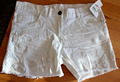 neue Hotpants shorts kurze Hose * für Damen / Mädchen * Gr. S / 38 * weiß