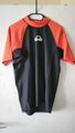 IQ UV Strand Surf Bade T-Shirt Schwarz Orange Lycra Spandex  Größe XL NEU