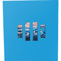 Exacompta Fotoalbum MILANO 29x32 cm, 60 schwarze Seiten - Blau - 16071E