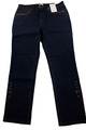 Sheego Damen Jeans Hose Jeanshose 56 & 58 Blau Bestickt Stretch Übergröße Denim