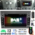 DAB+ Android13 Autoradio CarPlay Für Opel Astra H Corsa C D Zafira B GPS Navi BT