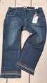 Sheego Jeans Stretch-Jeans Hose blau die Gerade Straight (4 777) Übergröße NEU