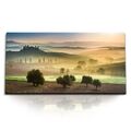 Kunstdruck Bilder 120x60cm Toskana Landschaft Sonnenuntergang Natur Italien