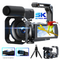 Videokamera 5K Camcorder 56MP WLAN IR Nachtsicht Vlogging Kamera 3" Touchscreen
