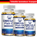 Omega 3 6 9 - 10/60/120 Kapseln Fischöl hochdosiert Fettsäuren EPA DHA Vitamin