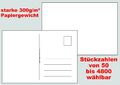 Blanko-Postkarten DIY DIN A6 weiss Adressfeld selber gestalten basteln malen